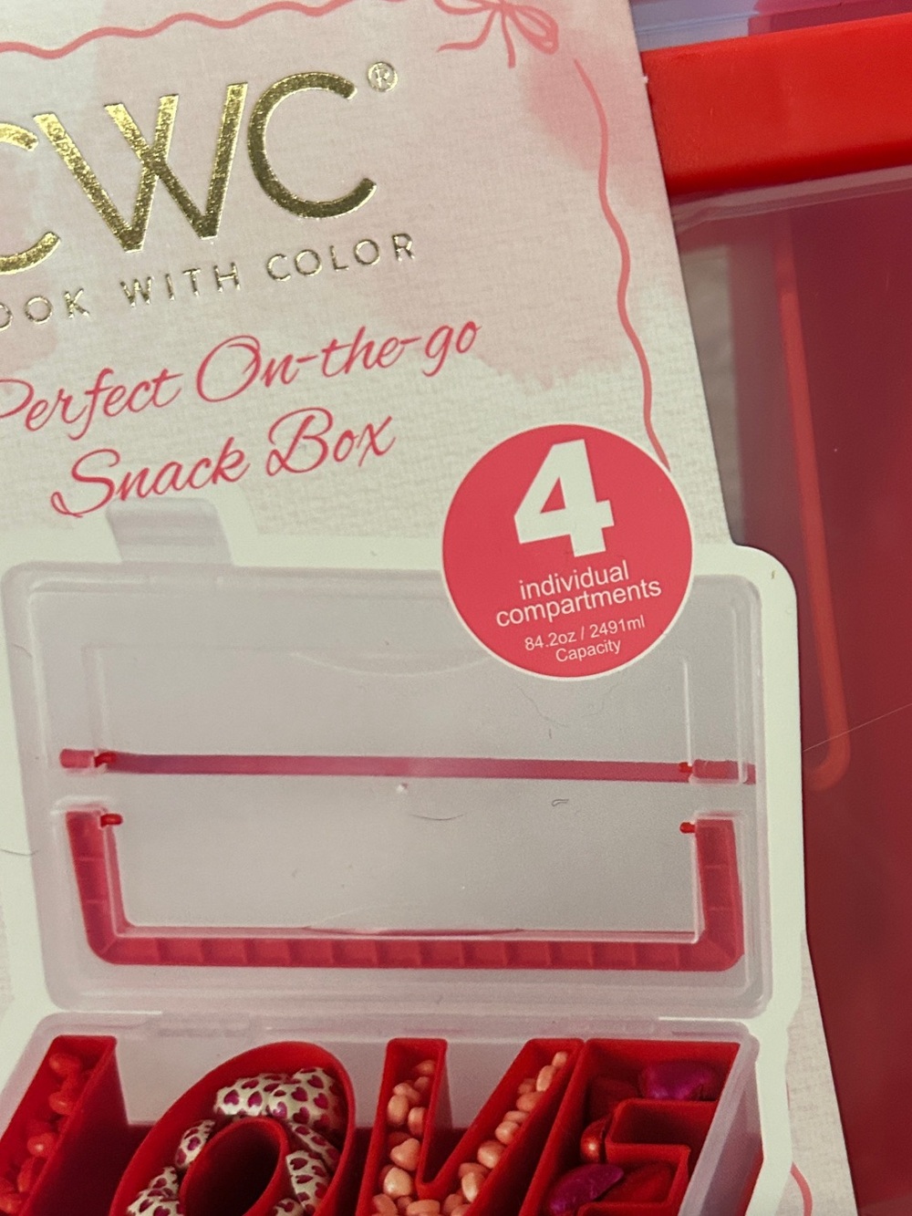 Cook with Color (CWC) Valentine's Day Snackle Box - LOVE - Picture 8 of 9